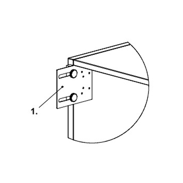 Diagram of marking template for Flexlock Invisible